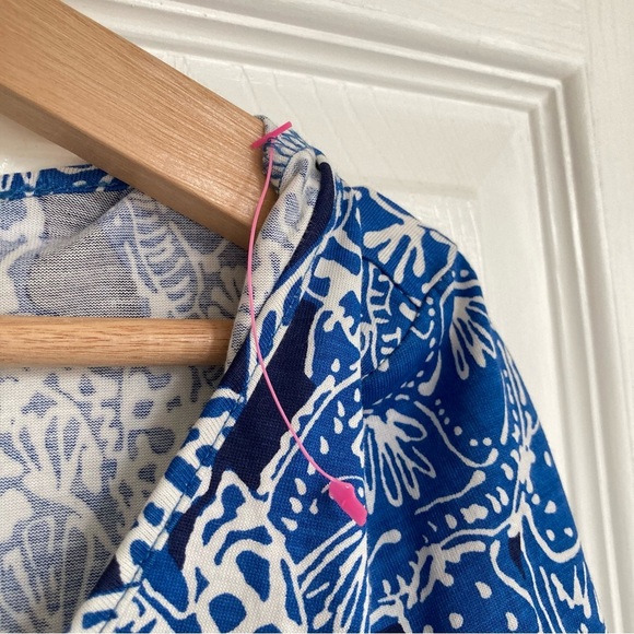 NWOT Lilly Pulitzer Anissa Deep Indigo Snap To It Turtle Print Maxi Dress, Sz M - Picture 7 of 13